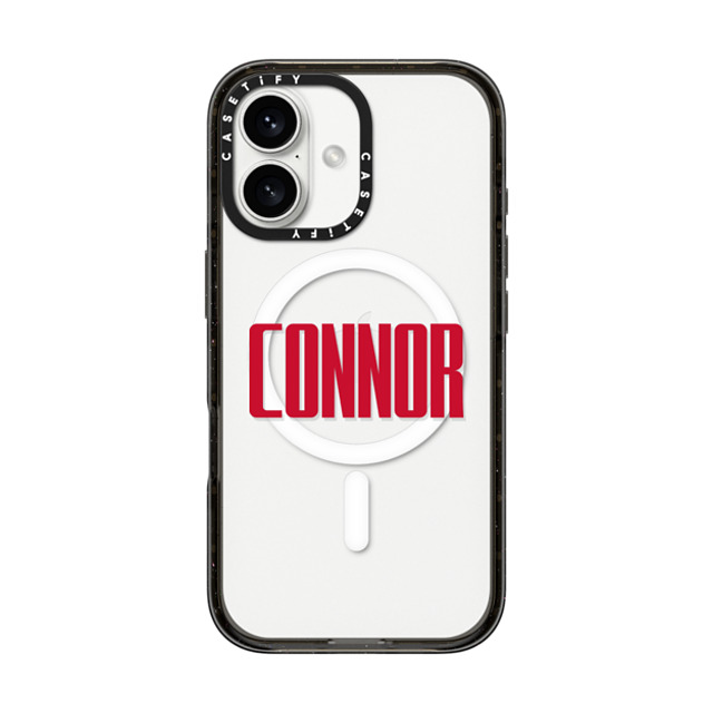 CASETiFY iPhone 16 ケース ブラック インパクトケース MagSafe対応 Custom Case - Connor