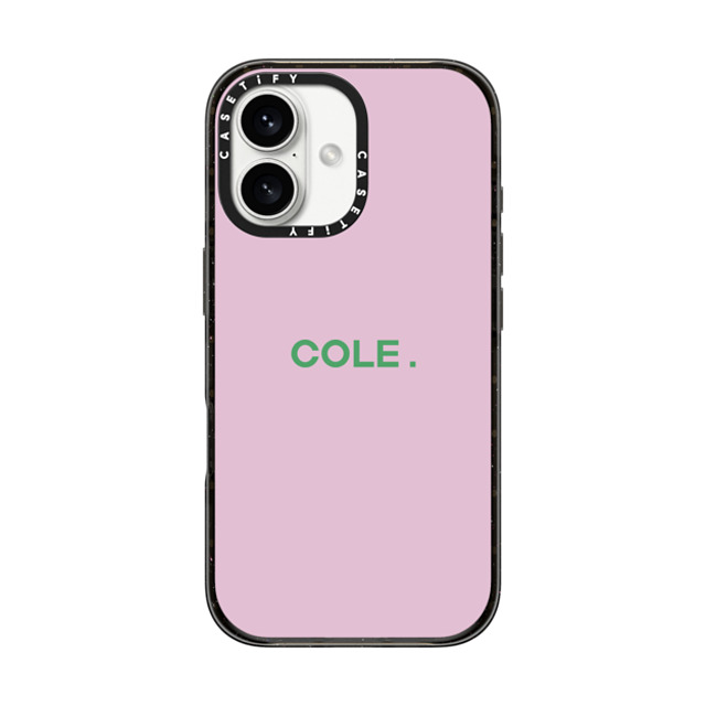 CASETiFY iPhone 16 ケース ブラック インパクトケース MagSafe対応 Custom Case - Cole.