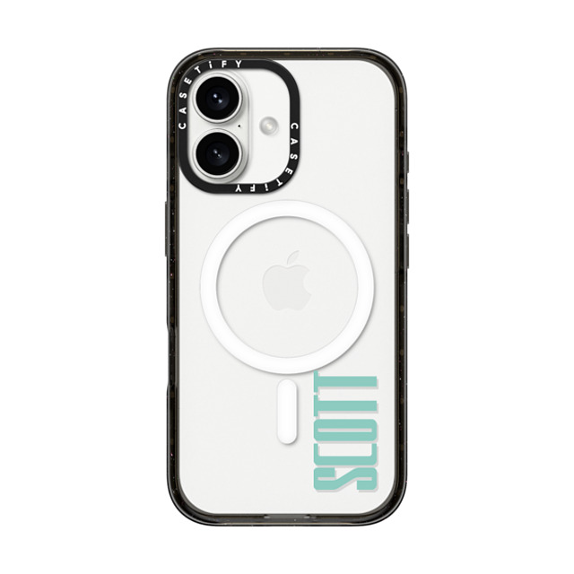 CASETiFY iPhone 16 ケース ブラック インパクトケース MagSafe対応 Custom Case - Scott