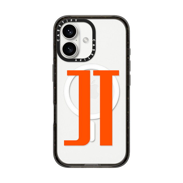 CASETiFY iPhone 16 ケース ブラック インパクトケース MagSafe対応 Custom Case - jt