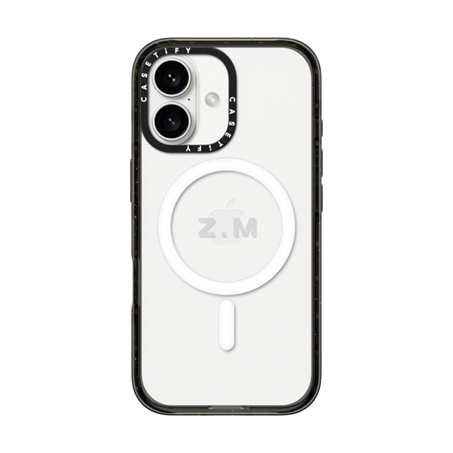 CASETiFY iPhone 16 ケース ブラック インパクトケース MagSafe対応 Custom Case - z. m