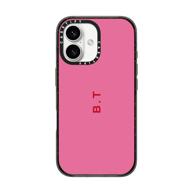 CASETiFY iPhone 16 ケース ブラック インパクトケース MagSafe対応 Custom Case - b. t