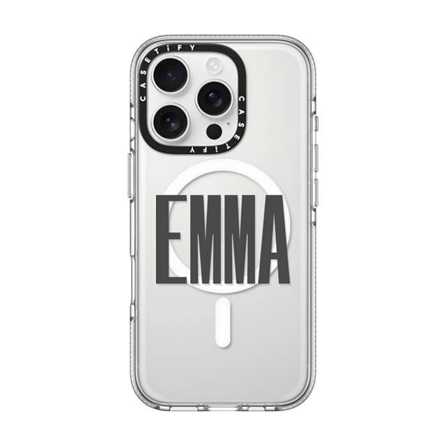 CASETiFY iPhone 16 Pro ケース クリア クリア ケース MagSafe対応 Custom Case - Emma