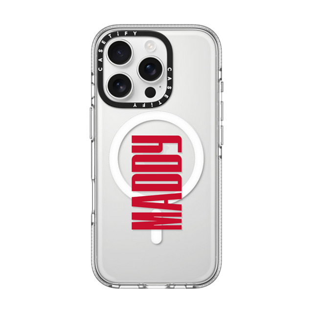 CASETiFY iPhone 16 Pro ケース クリア クリア ケース MagSafe対応 Custom Case - Maddy