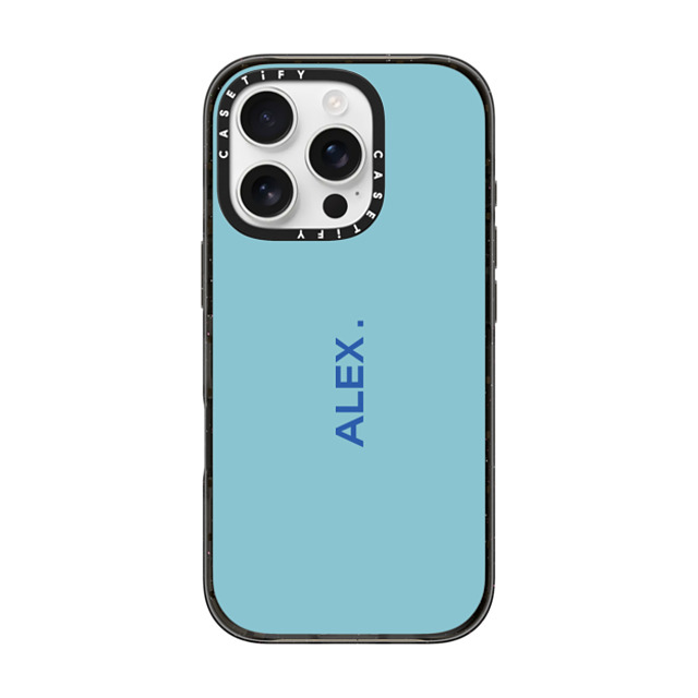 CASETiFY iPhone 16 Pro ケース ブラック インパクトケース MagSafe対応 Custom Case - Alex.