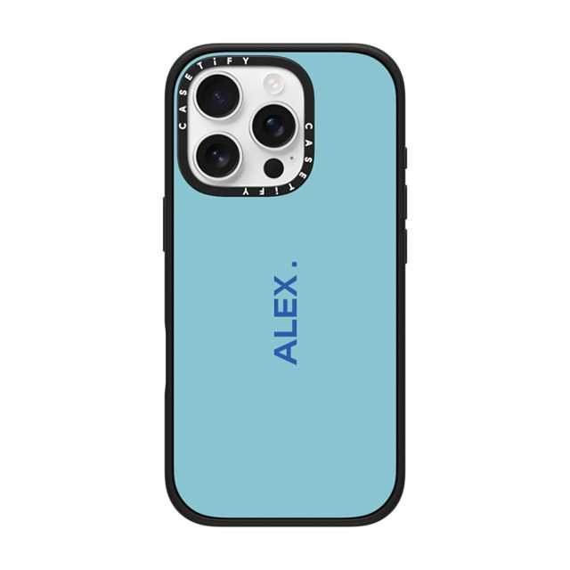 CASETiFY iPhone 16 Pro ケース マットブラック インパクトケース MagSafe対応 Custom Case - Alex.