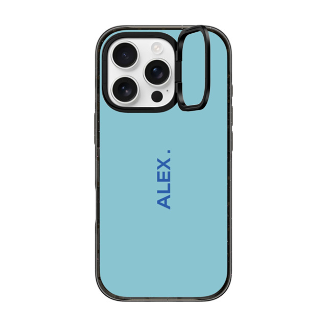 CASETiFY iPhone 16 Pro ケース ブラック インパクトリングスタンドケース MagSafe対応 Custom Case - Alex.