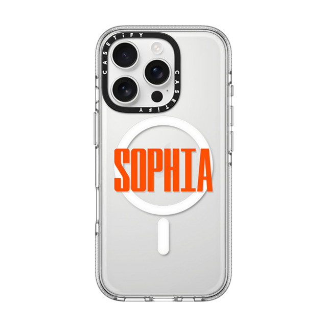 CASETiFY iPhone 16 Pro ケース クリア クリア ケース MagSafe対応 Custom Case - Sophia