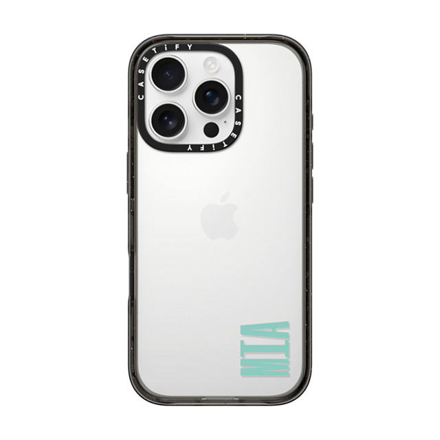 CASETiFY iPhone 16 Pro ケース ブラック インパクトケース Custom Case - Mia