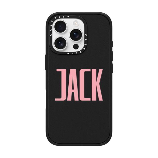 CASETiFY iPhone 16 Pro ケース マットブラック インパクトケース MagSafe対応 Custom Case - Jack