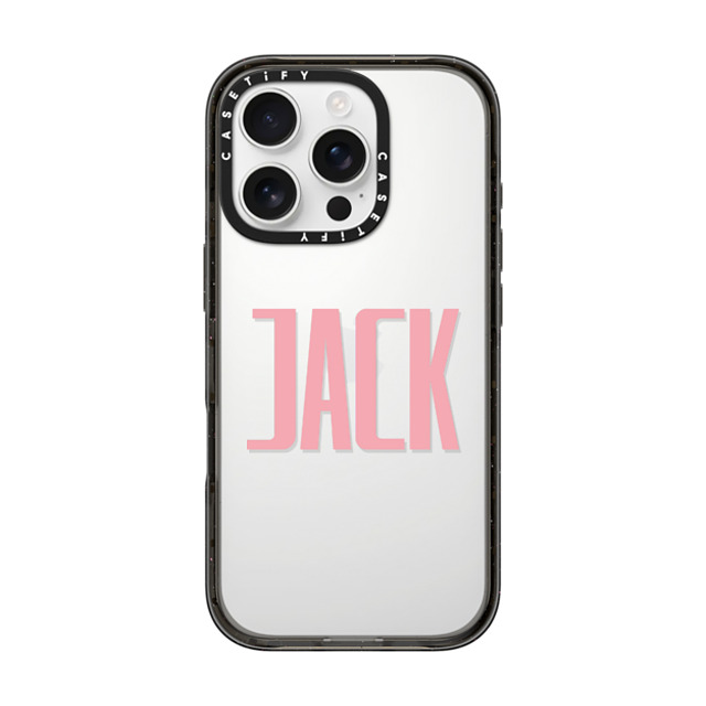 CASETiFY iPhone 16 Pro ケース ブラック インパクトケース Custom Case - Jack