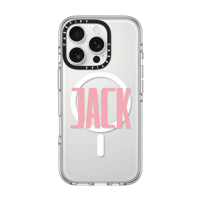 CASETiFY iPhone 16 Pro ケース クリア クリア ケース MagSafe対応 Custom Case - Jack