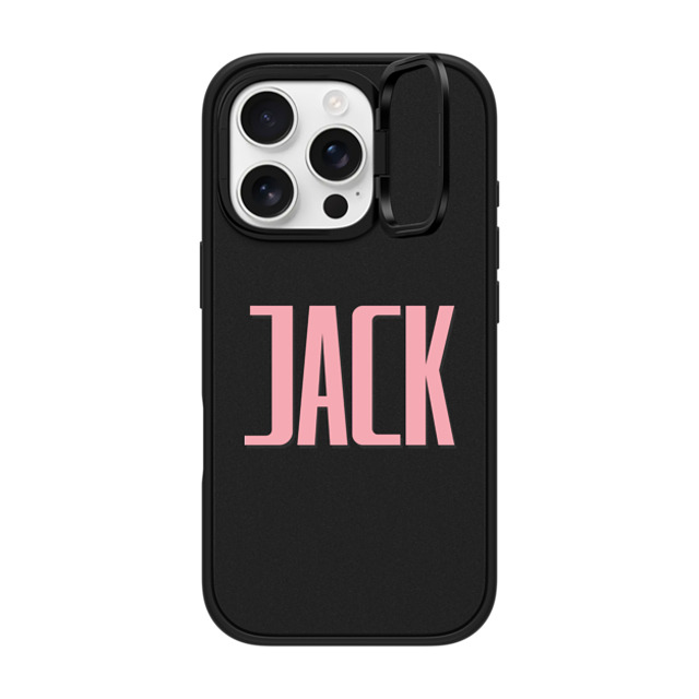 CASETiFY iPhone 16 Pro ケース マットブラック インパクトリングスタンドケース MagSafe対応 Custom Case - Jack