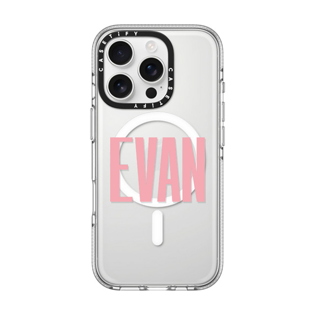 CASETiFY iPhone 16 Pro ケース クリア クリア ケース MagSafe対応 Custom Case - Evan