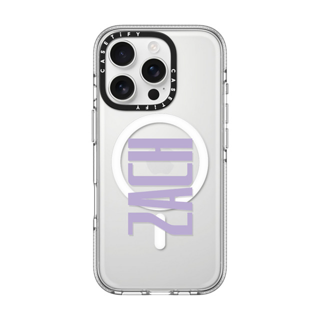 CASETiFY iPhone 16 Pro ケース クリア クリア ケース MagSafe対応 Custom Case - Zach