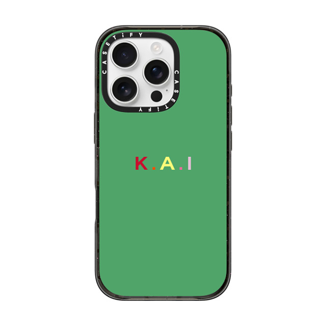 CASETiFY iPhone 16 Pro ケース ブラック インパクトケース MagSafe対応 Custom Case - k. a.i