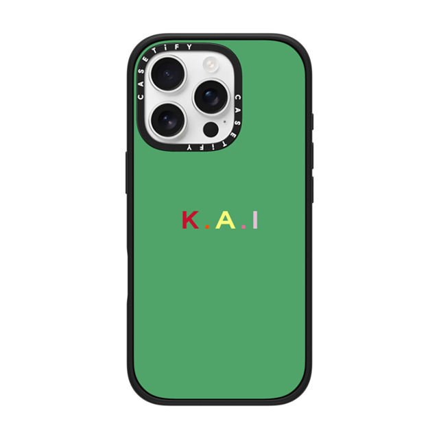 CASETiFY iPhone 16 Pro ケース マットブラック インパクトケース Custom Case - k. a.i