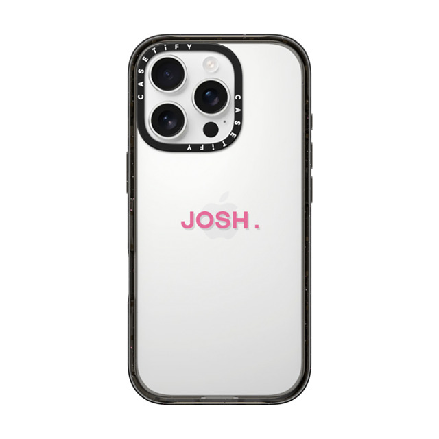 CASETiFY iPhone 16 Pro ケース ブラック インパクトケース Custom Case - Josh.