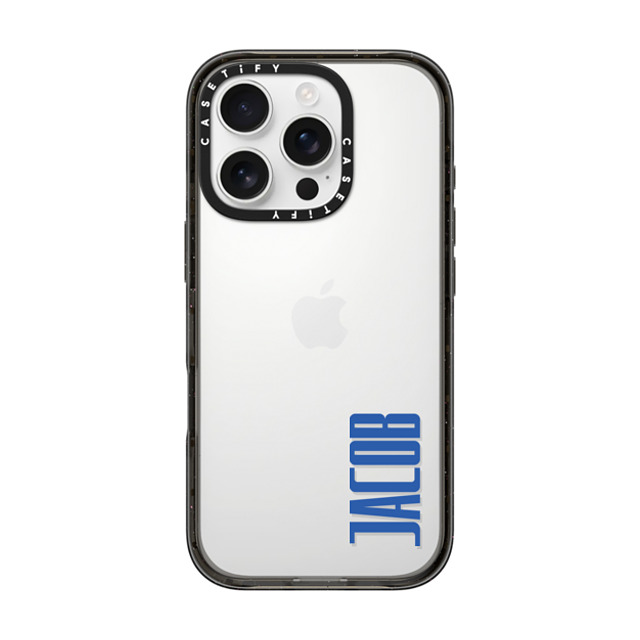 CASETiFY iPhone 16 Pro ケース ブラック インパクトケース Custom Case - Jacob