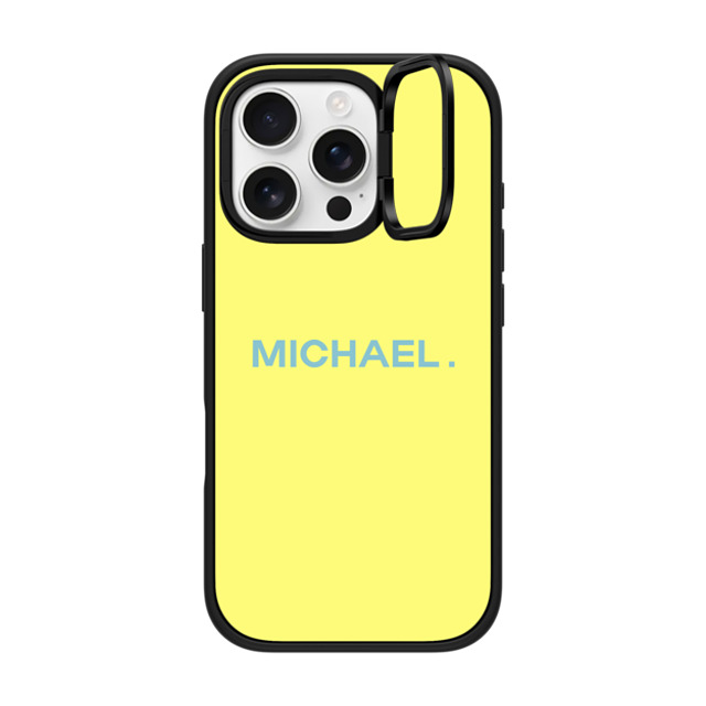 CASETiFY iPhone 16 Pro ケース マットブラック インパクトリングスタンドケース MagSafe対応 Custom Case - Michael.