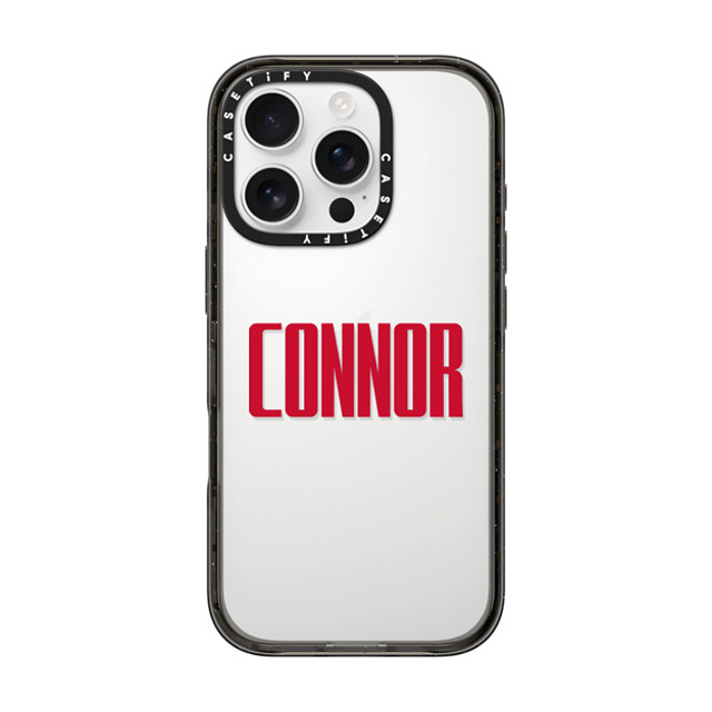 CASETiFY iPhone 16 Pro ケース ブラック インパクトケース Custom Case - Connor