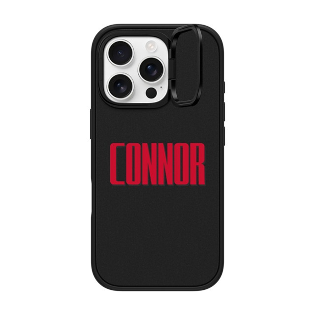 CASETiFY iPhone 16 Pro ケース マットブラック インパクトリングスタンドケース MagSafe対応 Custom Case - Connor