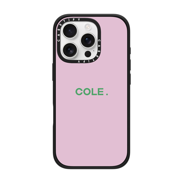 CASETiFY iPhone 16 Pro ケース マットブラック インパクトケース MagSafe対応 Custom Case - Cole.