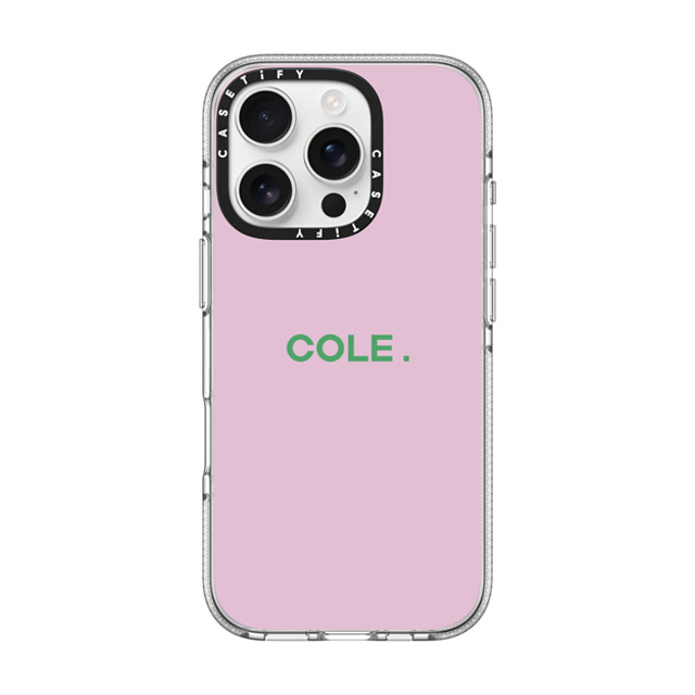 CASETiFY iPhone 16 Pro ケース クリア クリア ケース MagSafe対応 Custom Case - Cole.