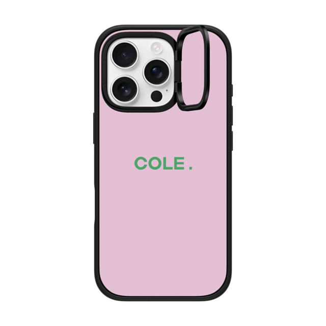 CASETiFY iPhone 16 Pro ケース マットブラック インパクトリングスタンドケース MagSafe対応 Custom Case - Cole.