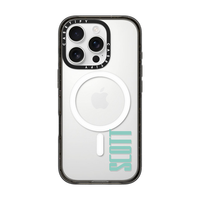 CASETiFY iPhone 16 Pro ケース ブラック インパクトケース MagSafe対応 Custom Case - Scott