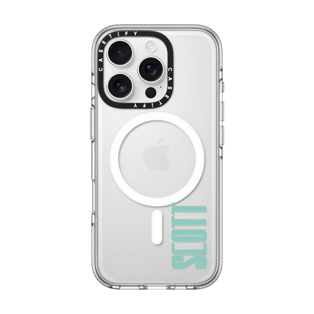 CASETiFY iPhone 16 Pro ケース クリア クリア ケース MagSafe対応 Custom Case - Scott