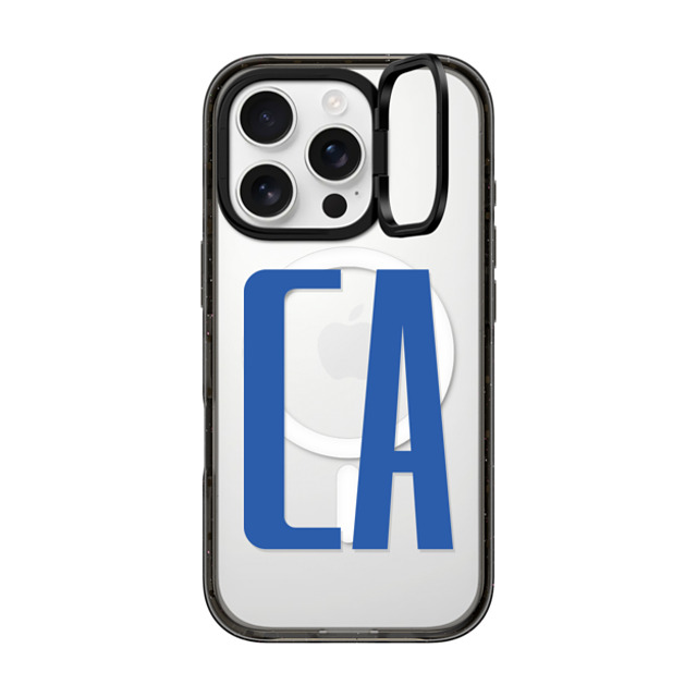 CASETiFY iPhone 16 Pro ケース ブラック インパクトリングスタンドケース MagSafe対応 Custom Case - ca