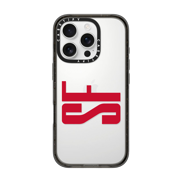 CASETiFY iPhone 16 Pro ケース ブラック インパクトケース Custom Case - sf