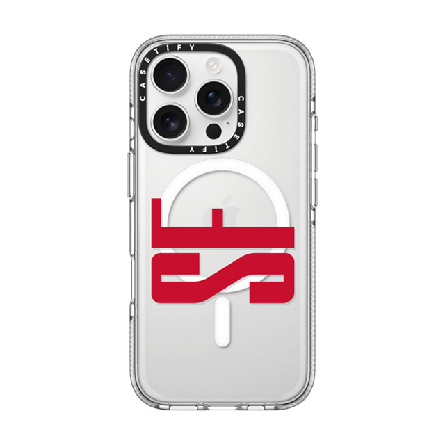 CASETiFY iPhone 16 Pro ケース クリア クリア ケース MagSafe対応 Custom Case - sf