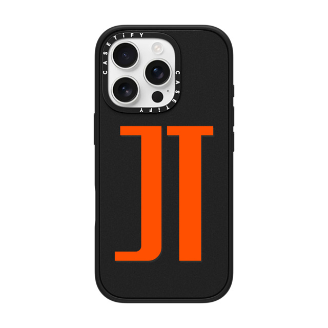 CASETiFY iPhone 16 Pro ケース マットブラック インパクトケース MagSafe対応 Custom Case - jt