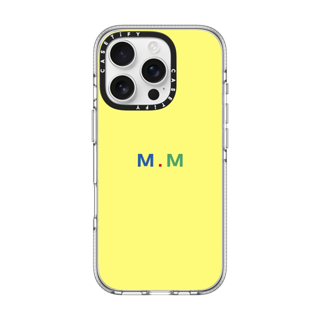 CASETiFY iPhone 16 Pro ケース クリア クリア ケース MagSafe対応 Custom Case - m. m