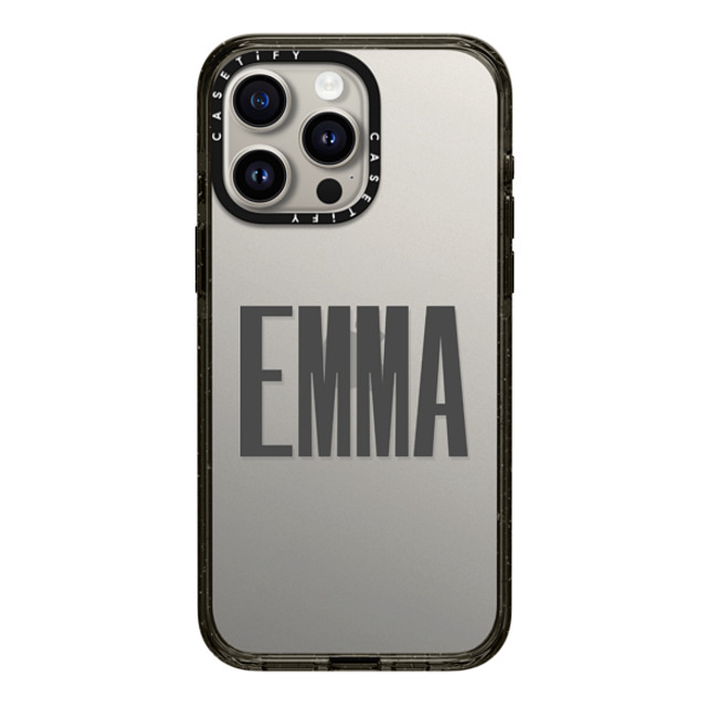 CASETiFY iPhone 15 Pro Max ケース ブラック インパクトケース Custom Case - Emma