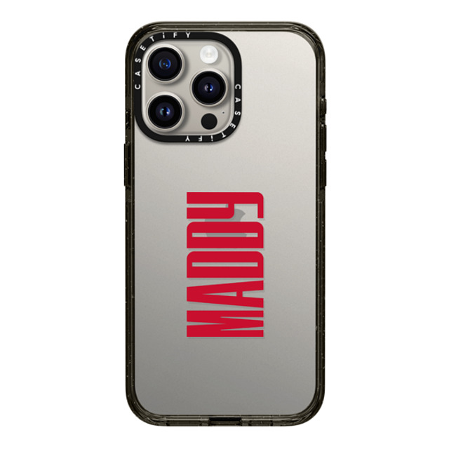 CASETiFY iPhone 15 Pro Max ケース ブラック インパクトケース Custom Case - Maddy