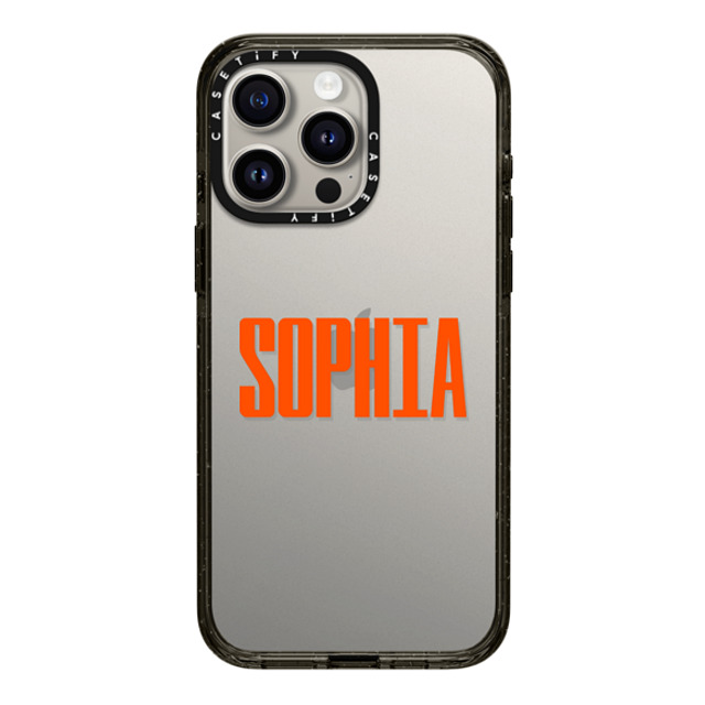 CASETiFY iPhone 15 Pro Max ケース ブラック インパクトケース Custom Case - Sophia