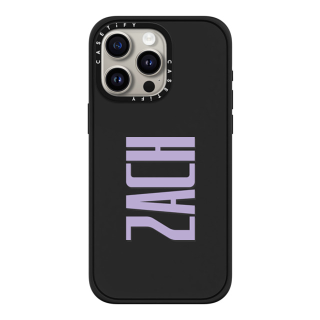 CASETiFY iPhone 15 Pro Max ケース マットブラック インパクトケース MagSafe対応 Custom Case - Zach