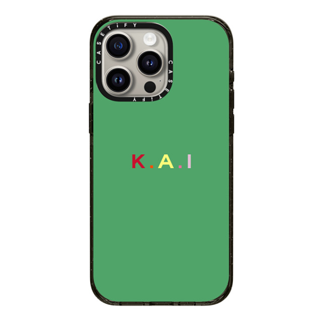 CASETiFY iPhone 15 Pro Max ケース ブラック インパクトケース Custom Case - k. a.i