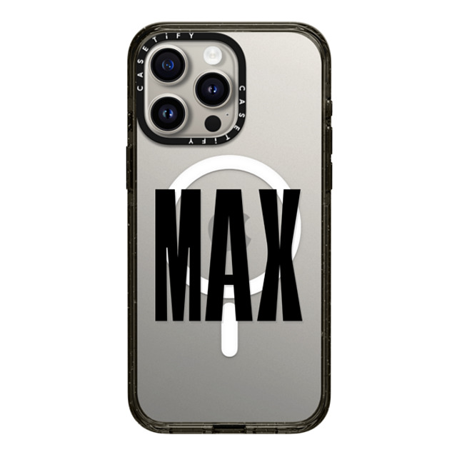 CASETiFY iPhone 15 Pro Max ケース ブラック インパクトケース MagSafe対応 Custom Case - Max