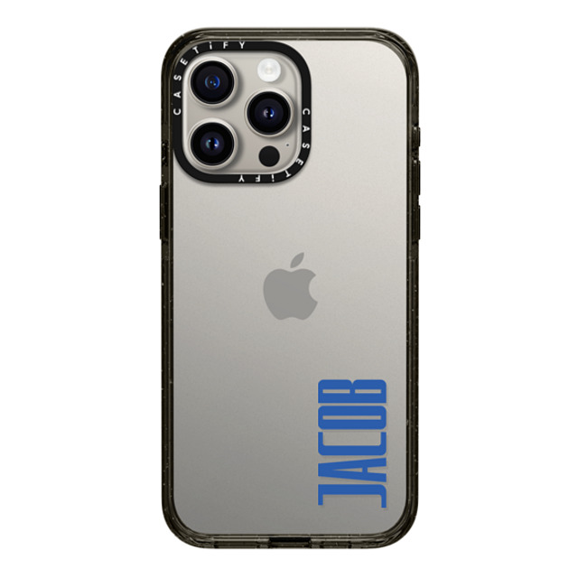 CASETiFY iPhone 15 Pro Max ケース ブラック インパクトケース Custom Case - Jacob