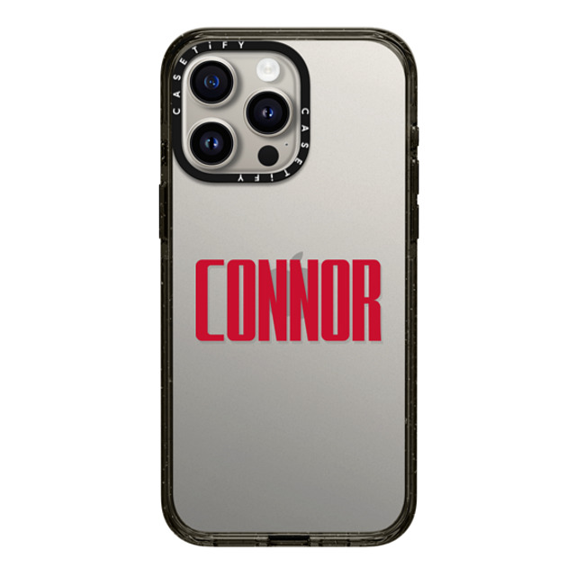 CASETiFY iPhone 15 Pro Max ケース ブラック インパクトケース Custom Case - Connor