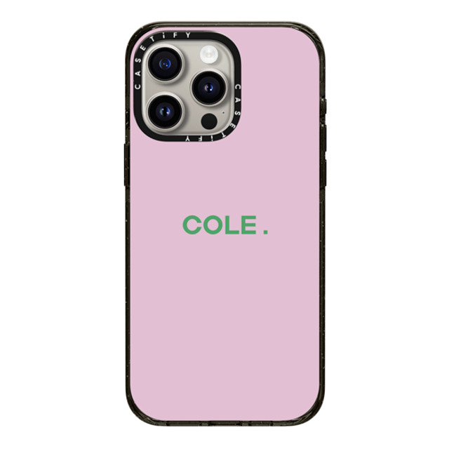 CASETiFY iPhone 15 Pro Max ケース ブラック インパクトケース Custom Case - Cole.