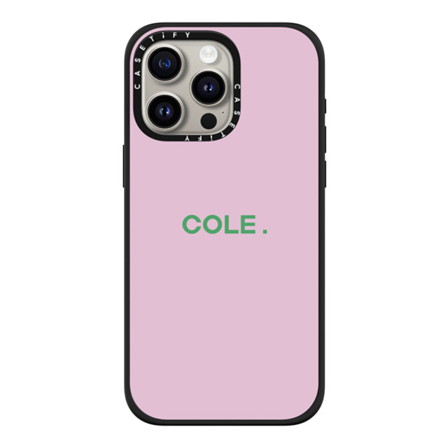 CASETiFY iPhone 15 Pro Max ケース マットブラック インパクトケース MagSafe対応 Custom Case - Cole.