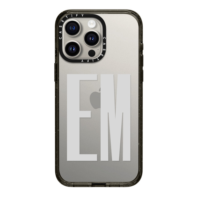 CASETiFY iPhone 15 Pro Max ケース ブラック インパクトケース Custom Case - em