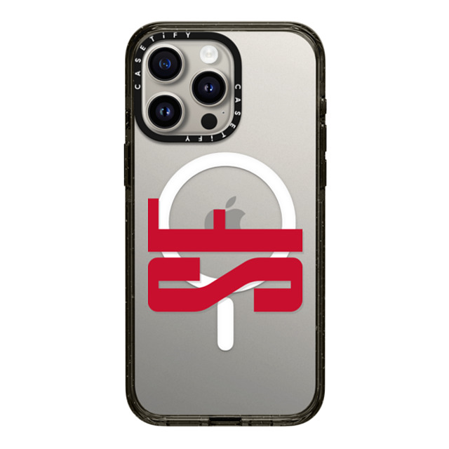 CASETiFY iPhone 15 Pro Max ケース ブラック インパクトケース MagSafe対応 Custom Case - sf