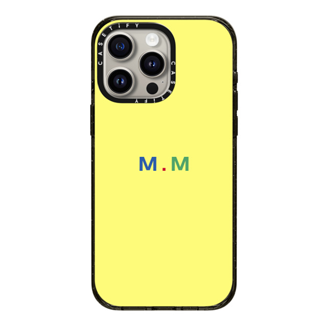 CASETiFY iPhone 15 Pro Max ケース ブラック インパクトケース Custom Case - m. m