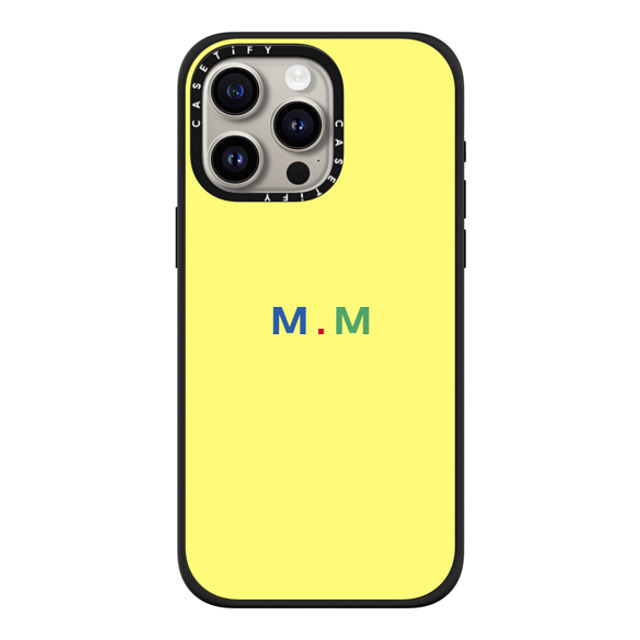 CASETiFY iPhone 15 Pro Max ケース マットブラック インパクトケース MagSafe対応 Custom Case - m. m